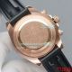 High Replica Rolex Daytona Watch Rose Gold Face Rubber strap Black Ceramic Bezel 43mm (2)_th.jpg
